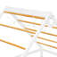 Lit simple avec glissade, bande lumineuse en forme de boule, lit plateforme en bois avec façade, panneau d'ameublement amusant-133474718