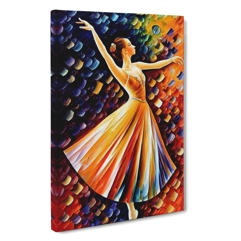 Ballerina Dancer No.3 - Wrapped Canvas, 50cm H x 35cm W x 3cm D