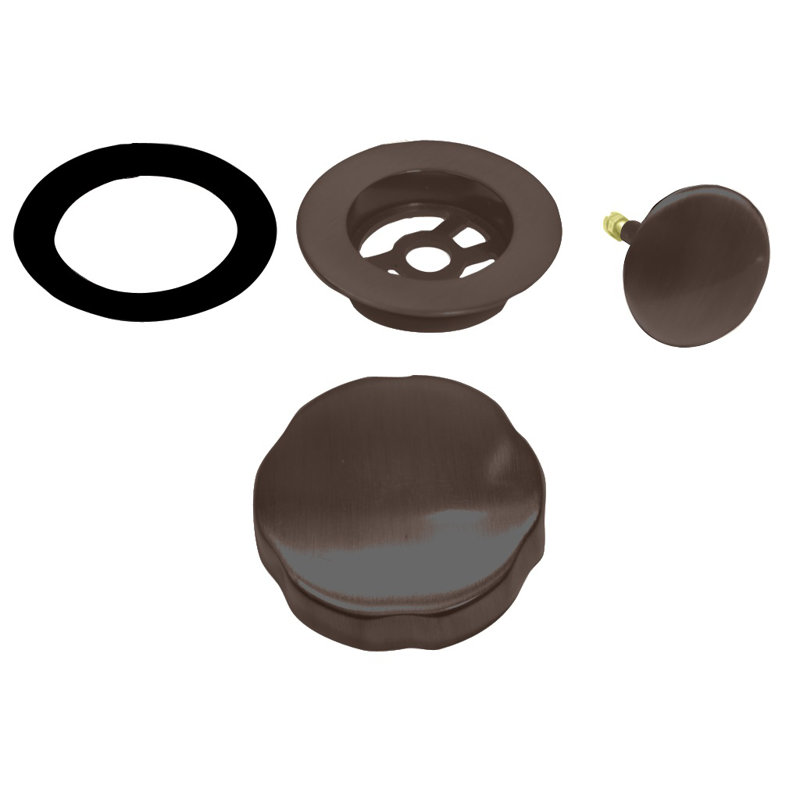 1-1/2" Replacement Trim for Cable Drive Bath Drain Waste & Overflow Assemblies, Oil Rubbed Bronze