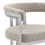 Chaises d'appoint en tissu Boucle avec structure en chrome brossé-484649950-484649951