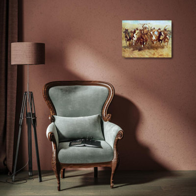 Alcott Hill® Remington, Frederic Gallery Wrapped Canvas Art Titled: Victory Dance (97_64312) 64312