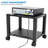 Mount-It! Height Adjustable Under Desk Printer Stand with 4 Swivel Wheels and Cable Management