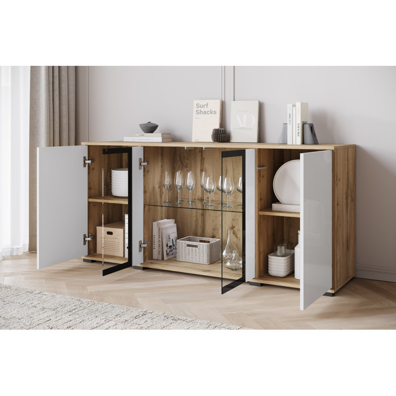 Borut 150cm Sideboard, Brown/White