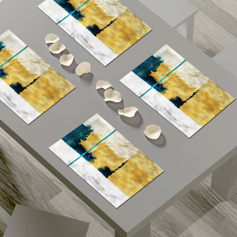 Polyester Abstract Rectangle Placemat