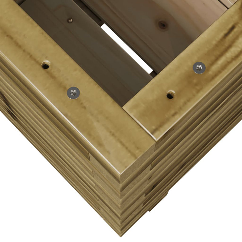 Wood Planter Box, Impregnated, 49.5cm H x 40cm W x 40cm D