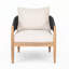 Fauteuil club d'extérieur en bois d'acacia-799198431