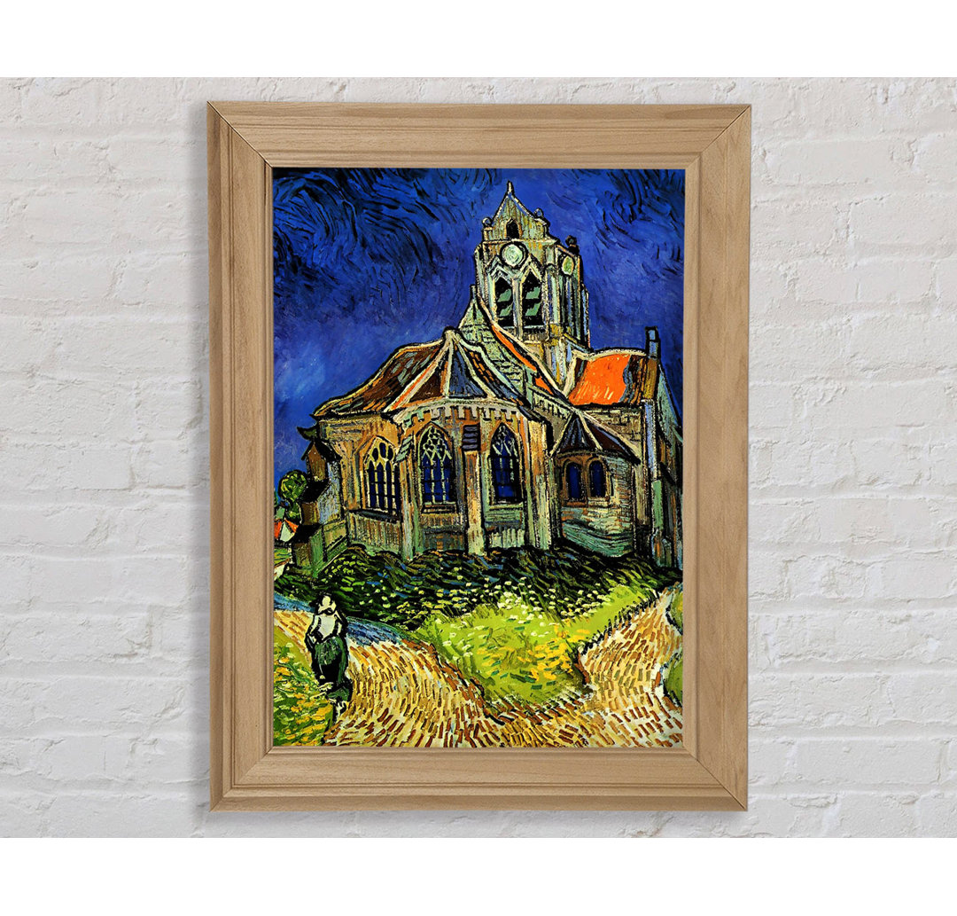 Die Kirche von Auvers von Van Gogh - Einzelne Bilderrahmen Kunstdrucke