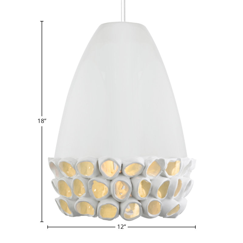 Luminaire suspendu 1 lumière Nove Ceramica