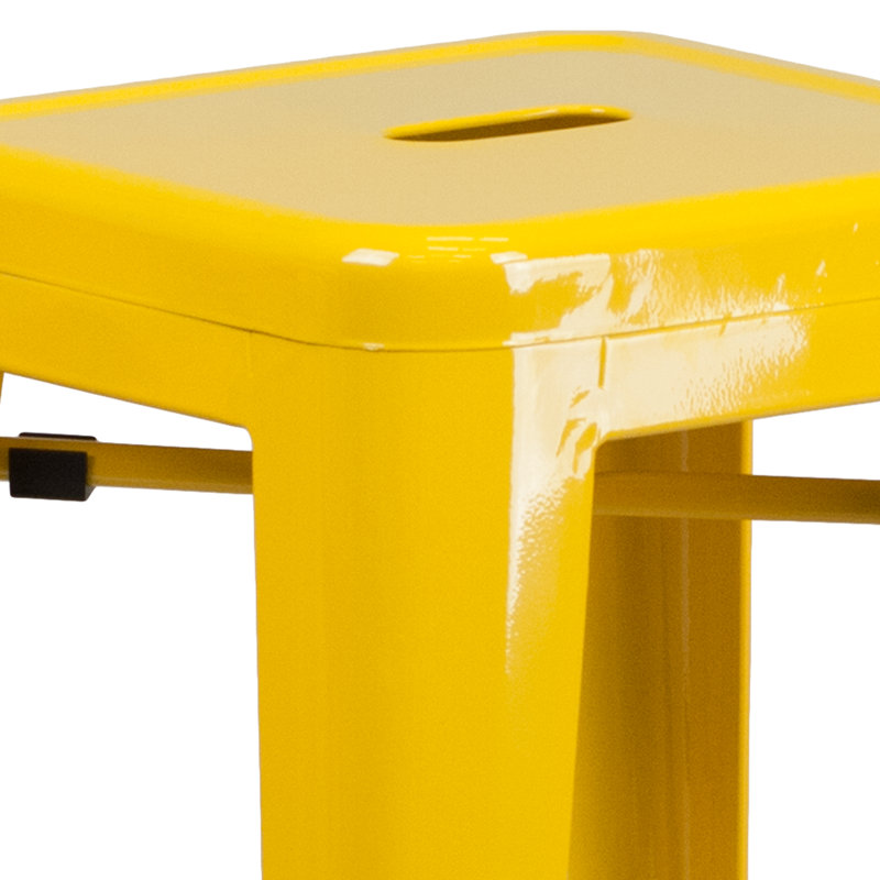 Tabouret Nieva, Rouge, Tabouret de bar (siège d’une hauteur de 30 po), 4
