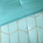 Élégant édredon simple / simple TG, édredon géométrique argenté attrayant, détails, coussins brodés-131465158-131465162