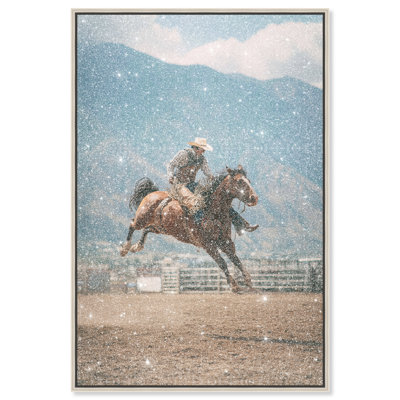 Bronc Rider Print by Oliver Gal