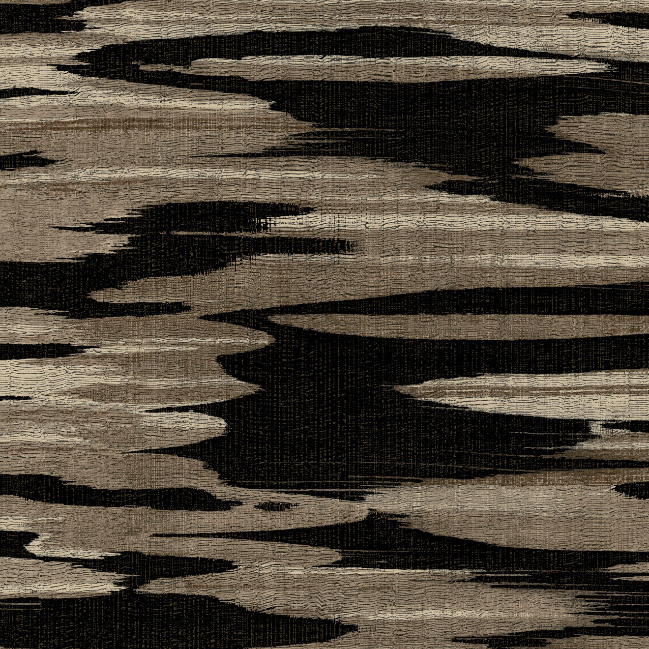 Surrey Striped Wallpaper, Black