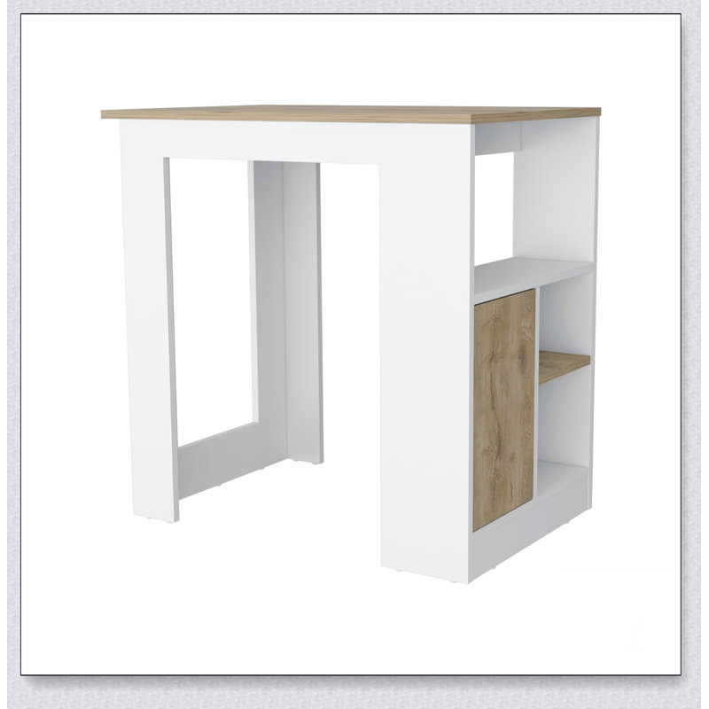 L'îlot de cuisine avec compartiment ouvert et armoire Aurora est parfait pour un rangement peu encombrant et efficace dans les cuisines modernes.