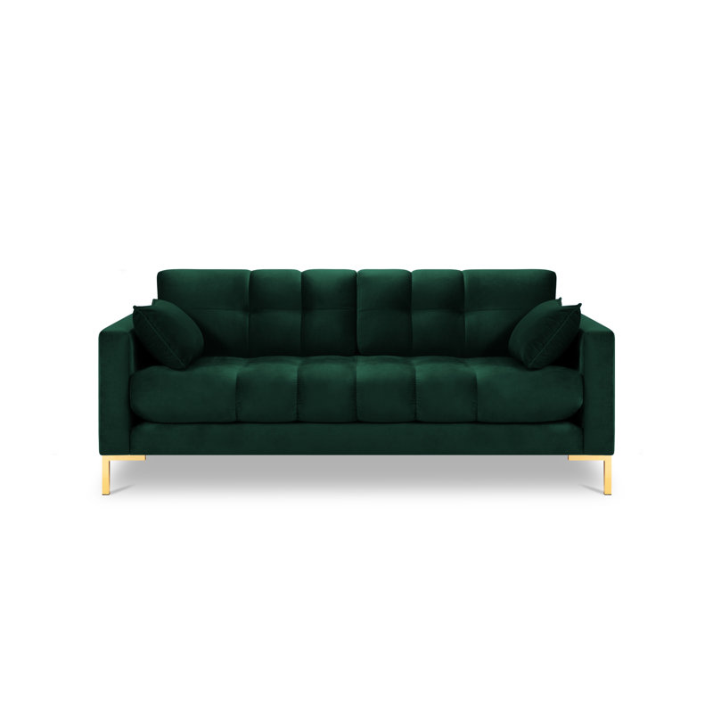 Adoraim 3 Seater Sofa, Gold, Green