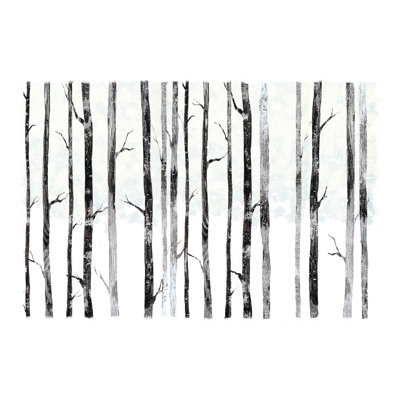 Silver Birch Trees - Wrapped Canvas Painting