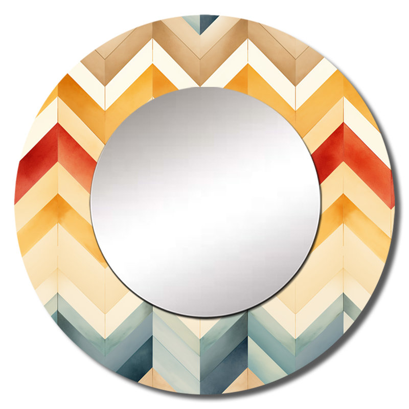 Rétro chevron ivoire rétro Boho, 29 po x 29 po