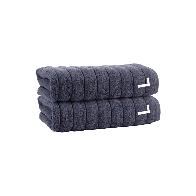 Brooks Brothers Vague 3 pcs Towel Set, Anthracite, L