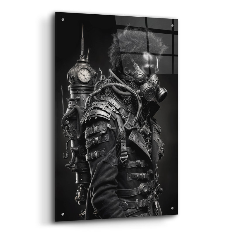  «Time Traveller 1» par KIR.DART, art mural en verre acrylique, H 36 po x l 24 po x P 0,2 po