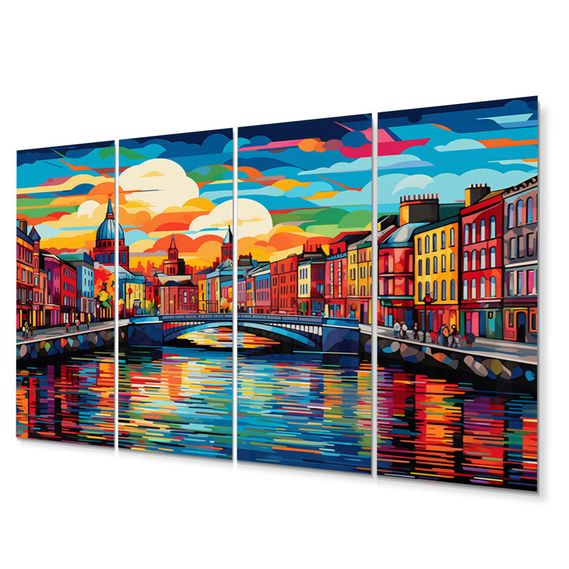 City Dublin Popart IV, 4 pièces