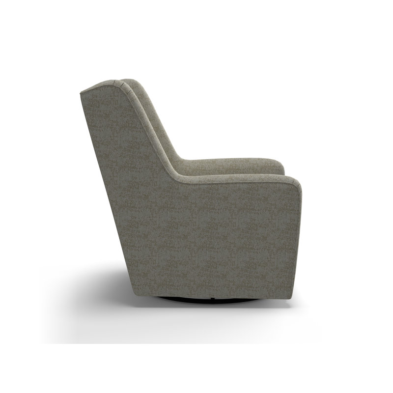 Fauteuil oscillant pivotant Miranda, Chenille Malibu Parchment Performance