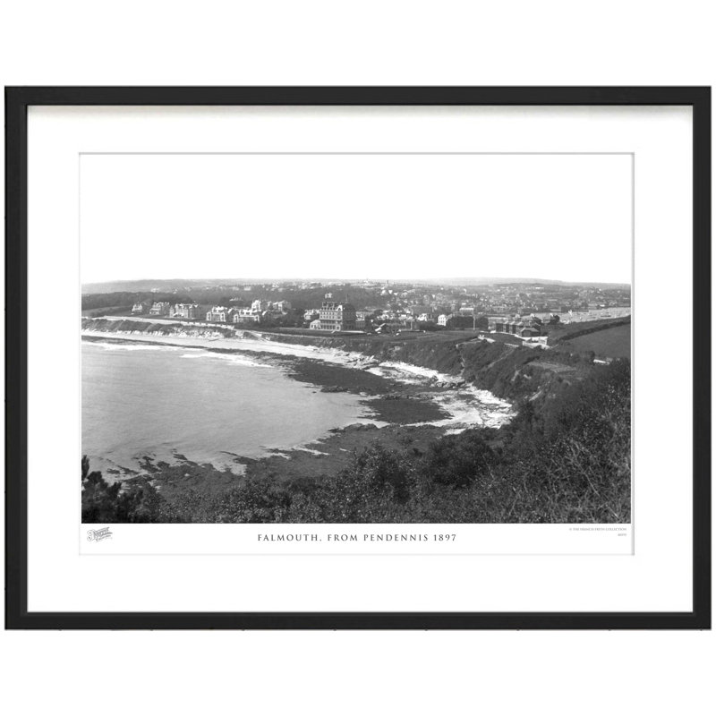 Falmouth, From Pendennis 1897 - Single Picture Frame Print, 45cm H x 60cm W x 2.3cm D