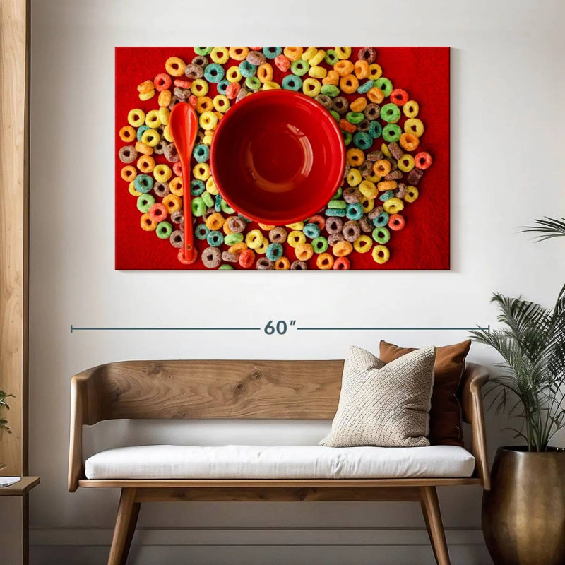 Yarlin Fruit Cereal Loops, 32" H x 48" W