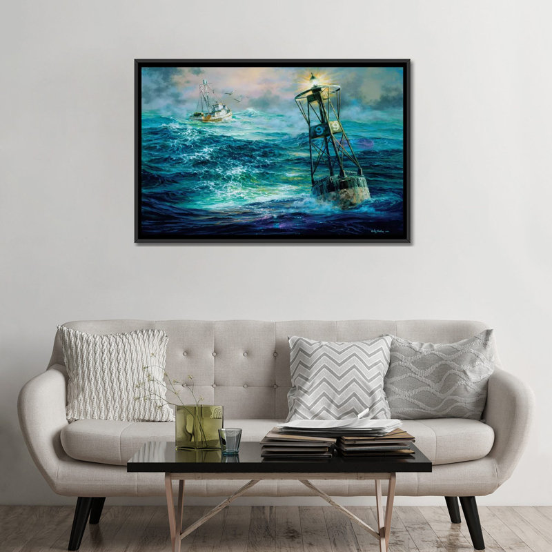«Almost Home» par Nicky Boehme, impression sur toile tendue sur châssis, H 32 po x l 48 po x P 1,5 po, Toile avec cadre noir