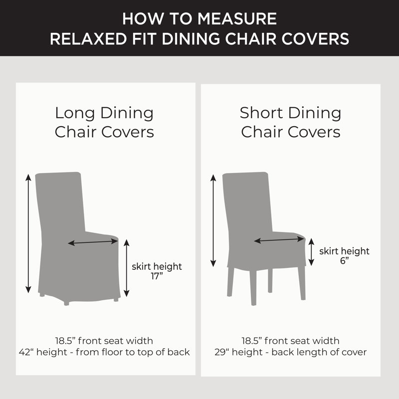 Housse pour chaise de salle à manger