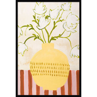 Yellow Vase Print by Design Fabrikken