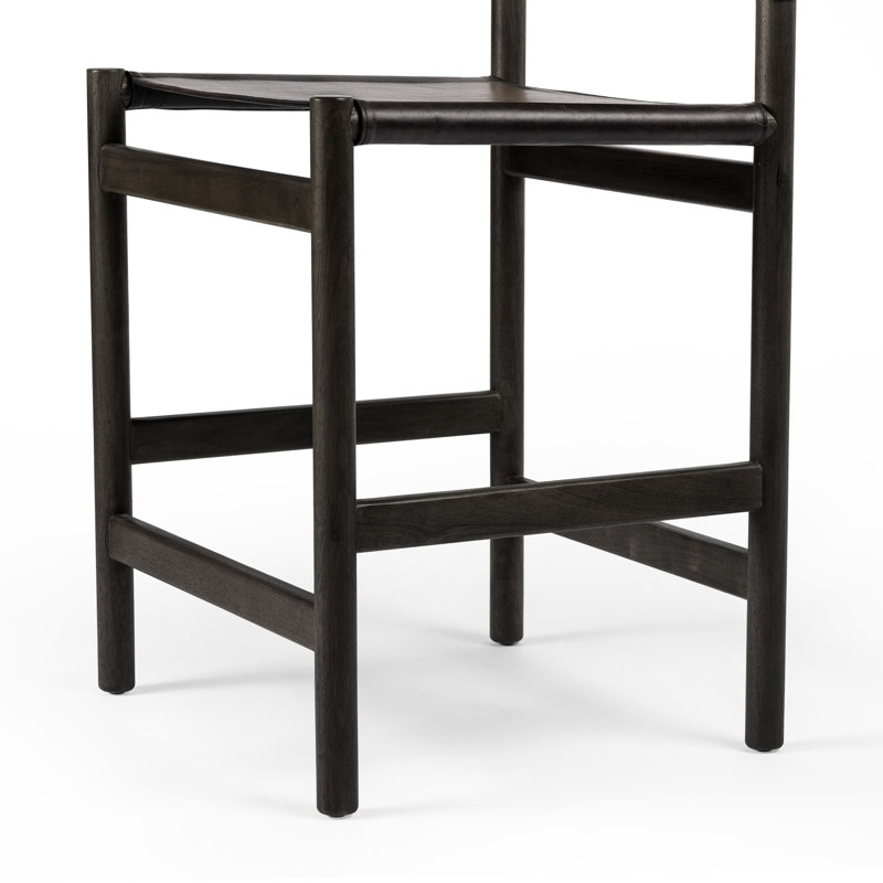 Kena Stool-Sonoma Black-Counter, Sonoma Black, Charcoal Parawood, Bar Stool (30.5" Seat Height)