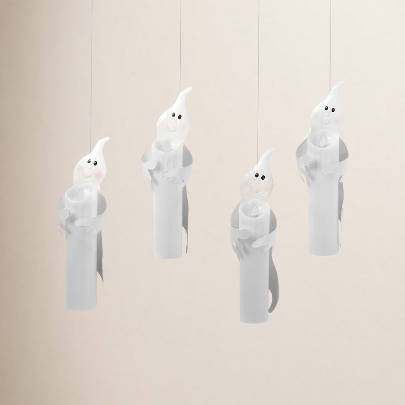Hanging Ghosts Set of 4 11.2"H