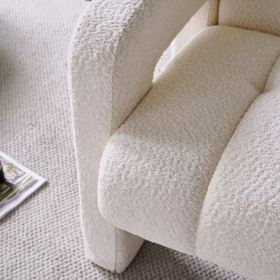 Fauteuil d'appoint rembourré Boucle