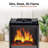 Electric Mini Fireplace Space Heater with Realistic 3D Flame-843791093