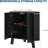 Farmhouse Corner Storage Cabinet, 31.5" Industrial 3-Tier Wooden Organizer with Adjustable Shelf, Freestanding End Table Cupboard for Living Room, Bedroom, Bathroom-403203520
