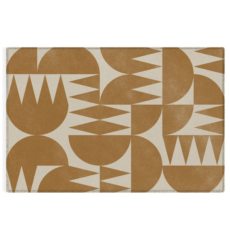 Tapis rectangulaire Jaliyah avec envers antidérapant, Rectangle 4 pi x 6 pi
