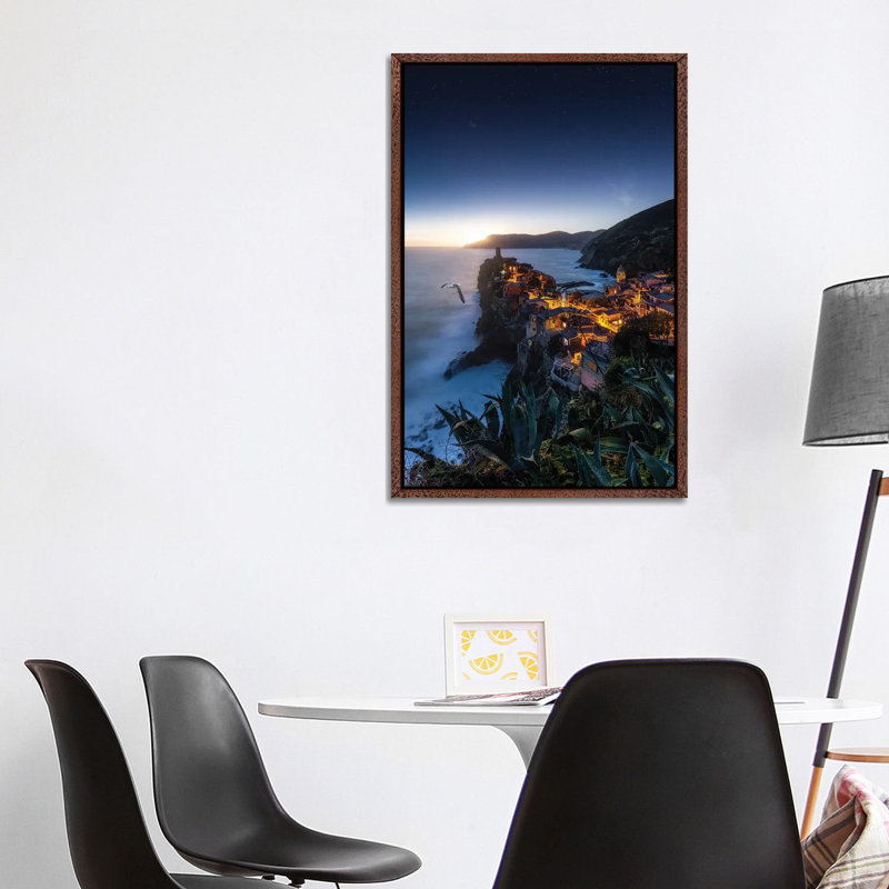 Vernazza by Fabio Antenore - Gallery-Wrapped Canvas Giclée on Canvas, Classic Wood Floater Framed, 101.6 cm H x 66.04 cm W