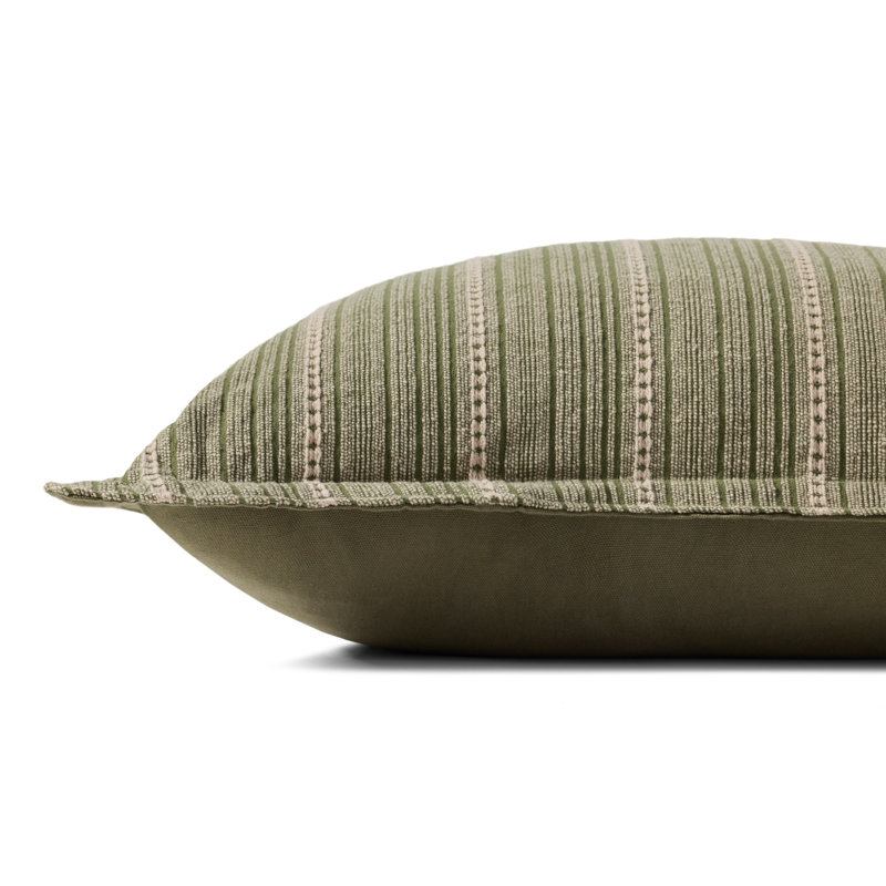 Chris Loves Julia Howie Throw Pillow, Green, 22"H x 22"W, Square