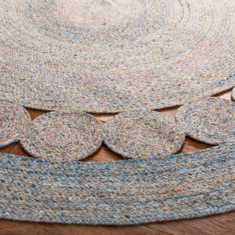 Downey Hand Woven Performance Rug, Round 6'