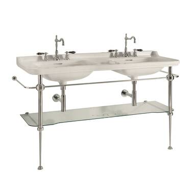 Creative Ware Metal Pedestal Sink Organizer - Chrome