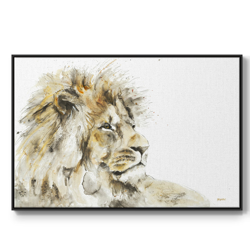 " Savannah I ", 27" H x 41" W x 2" D, Black Floater Framed Canvas
