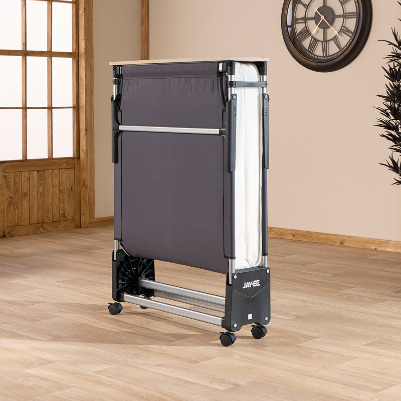 Jay-Be TC80 Tourist Folding Bed with Contract Comfort Mattress - Single with Mattress Protector