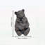 Statue de jardin 14 po avec ours en peluche, sculpture d'animal rustique pour la décoration extérieure-136149995