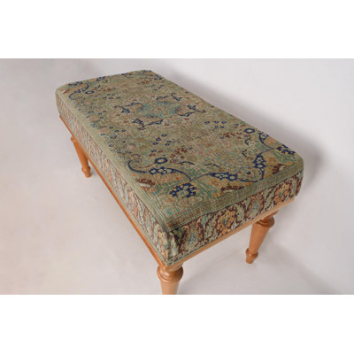 Ethnic Pattern Bench, Ottoman Bench, Upholstered Bench, Turkish Rug Bench, Kilim Bench, Home Decor Bench, Handmade Bench, Bench For Bedroom