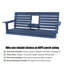 Balancelle de patio 2 places avec porte-gobelets pour le jardin, la cour et le balcon, noir-444236069