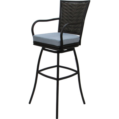 Bleu - tabouret très grand brun foncé