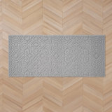 Feya Machine Woven Synthetic Aera Rug in Gray