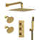 12" High-Pressure Rainfall Complete Shower System with Rough-in Valve