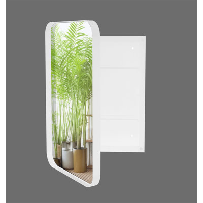 Recessed Metal Framed Medicine Cabinet With Mirror And Adjustable Shelves Wall Mirror With Storage For Bathroom