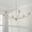 6 - Light Steel Dimmable Chandelier-225443032