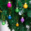 Ornements de 36 mini boules de Noël en verre scintillant, 1 pouce, multicolore